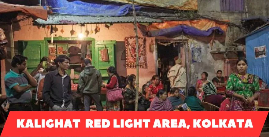 Kalighat red light area in Kolkata